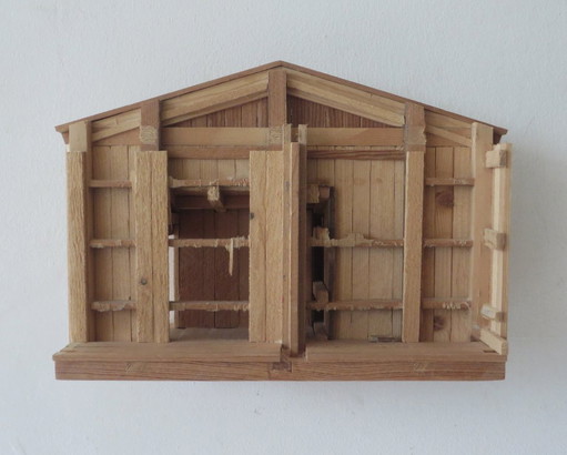 Eric Van Solm - 'Part Two' – beeldhouwkunst, Wood