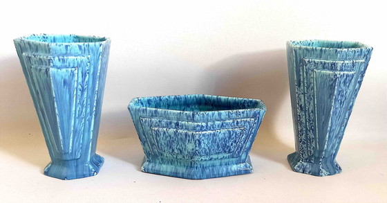 Image 1 of Juego de chimenea Art Déco de 3 piezas