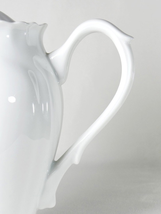 Image 1 of Teapot/Coffee Pot Fine Limoges White Vintage Porcelain