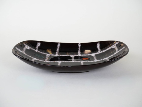 Image 1 of Keramische schaal, Duits ontwerp, jaren 60, vervaardigd in West-Duitsland.