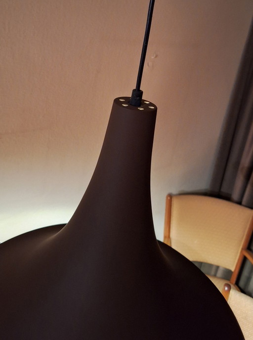 Retro Vintage Pendant Lamp Metal Coated 1960