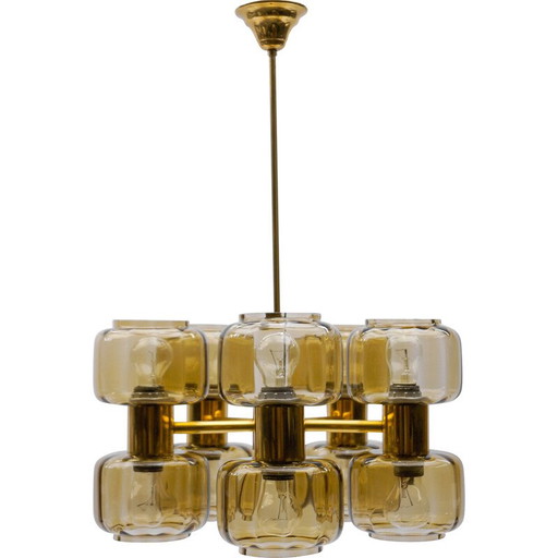 Lampe à 10 lumières Sputnik de l'ère spatiale, 1960