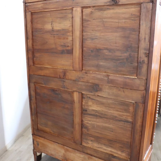 Antique Wardrobe in Solid Walnut, Restored, Italy Mid 19th Century – Wood (photo 16 of 21)