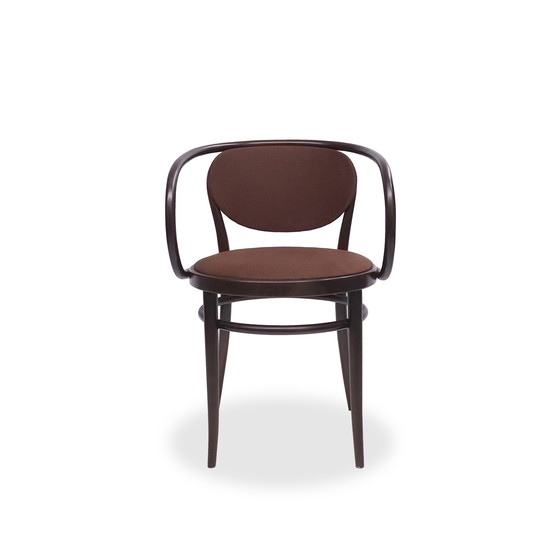 Image 1 of Silla Thonet 209 P Nogal, Madera Curvada, Tela Original Marrón | Silla