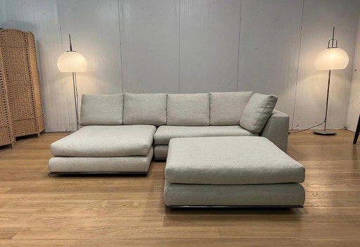 Minotti Hamilton Hoekbank + Hocker | Garantie 