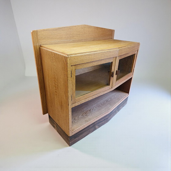 Image 1 of Antiker Art-Deco-Teeschrank, Schrank der Amsterdamer Schule