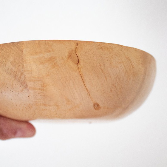 Image 1 of Light wooden box in the shape of an egg: modern design