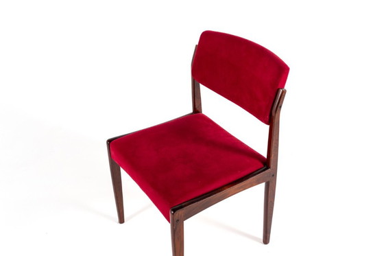 Image 1 of 8x Danish Modern Palisander Esszimmerstühle von H.W. Klein für Bramin, 1960er