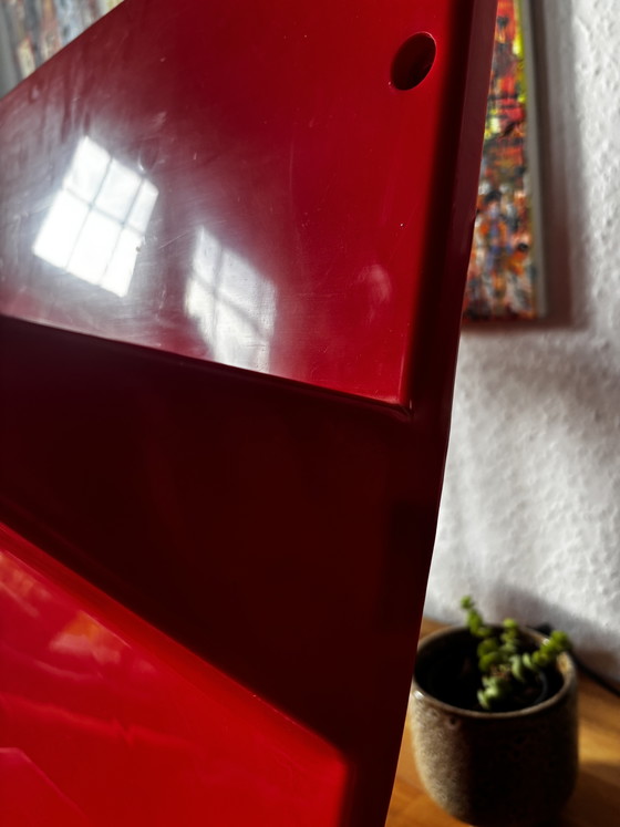 Image 1 of Niels Gammelgaard per IKEA Mensola da parete Kämpe, rossa, 1997, rarità