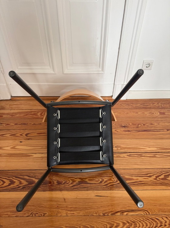 Lila Hunter Chair von Philippe Starck für XO, Esszimmerstühle, Holz, Leder, Schwarz, Modern (Foto 6 von 8)