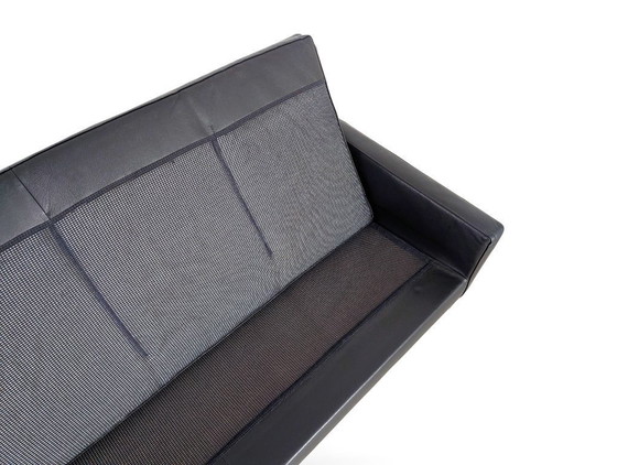 Image 1 of Canapé Zanotta original, canapé design italien, cuir, noir