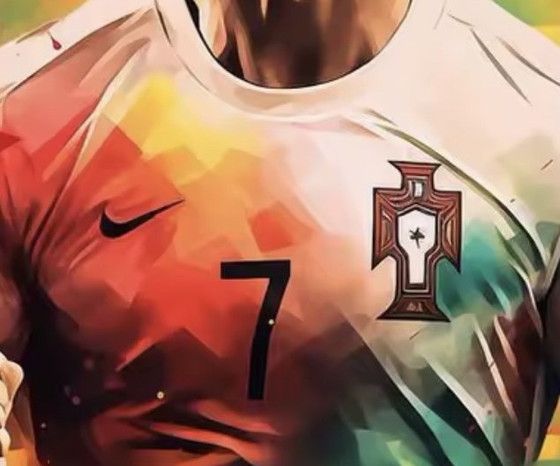 Image 1 of Tela d’artista- Cristiano Ronaldo 7 