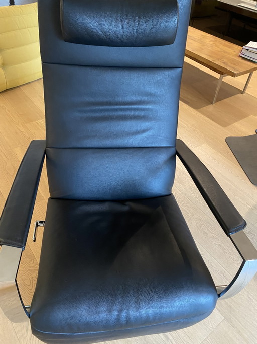Jori Idaho - Pelle nera – verstelbare relaxstoel, Leather