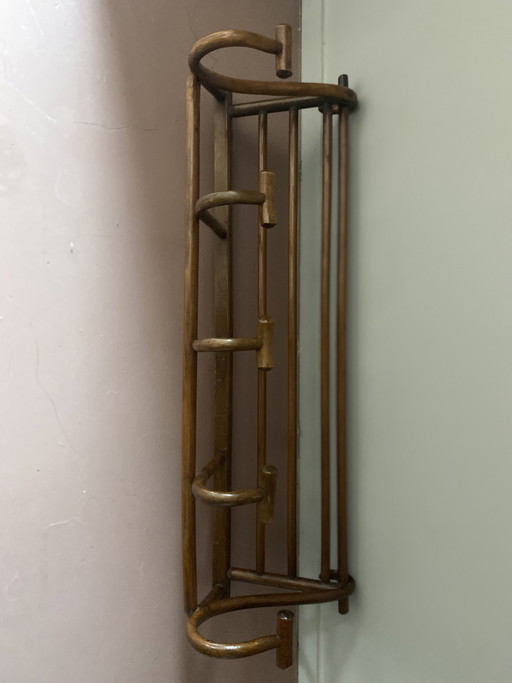 Kapstok van gedraaid hout in art nouveau-stijl – kapstokken, Wood