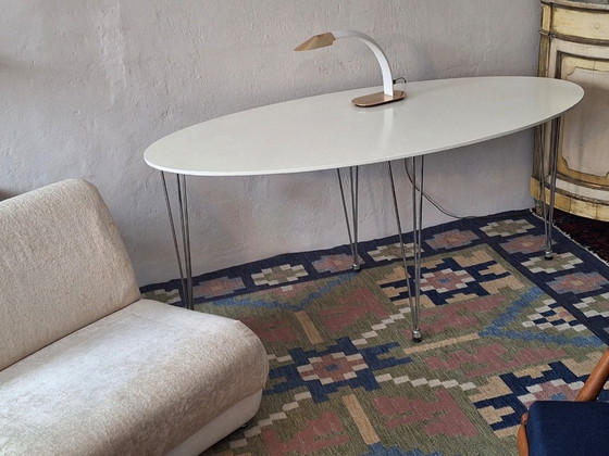 Image 1 of Table de salle à manger vintage de forme ovale, Danemark, années 1970