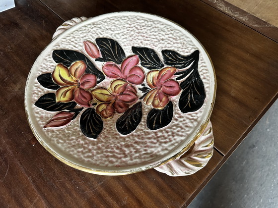 Image 1 of Große Schale / Vakuum Tasche Vallauris Keramikerin VTF 38 / 32 cm