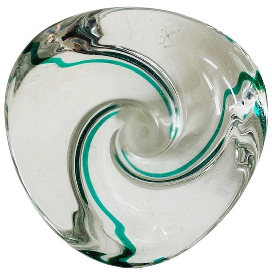 Image 1 of Ciotola in vetro vintage di metà secolo Max Verboeket Maastricht Kristalunie anni '50