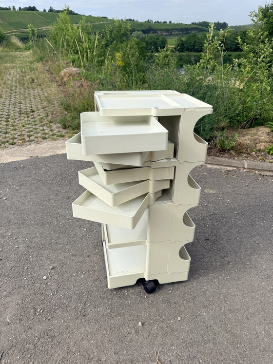 Image 1 of Vintage XL Boby Trolley by Joe Colombo – Cream White, 1970s