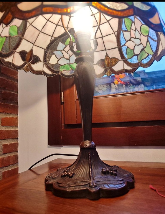 Navidecor Tiffany Lamp – Floral Design – Original Certificate – Table lamps, Crystal (photo 10 of 12)