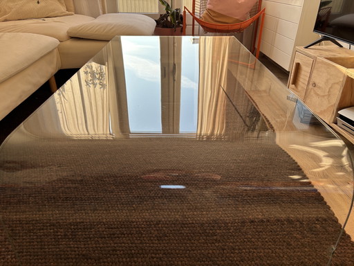 Curved Glass Coffee Table
