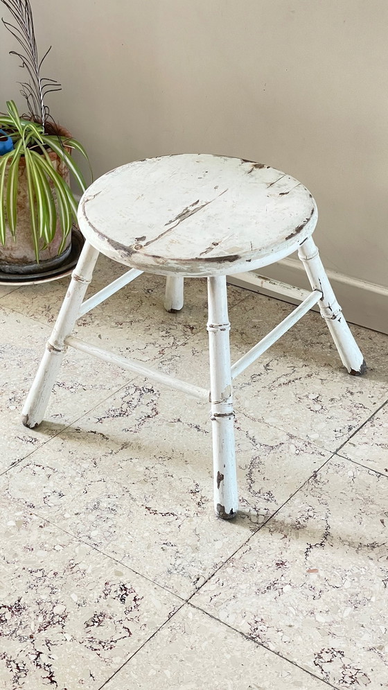 Image 1 of Antiek Bamboe Krukje