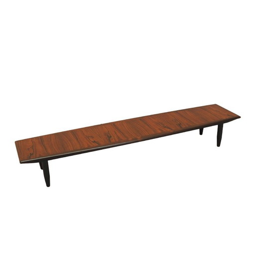 Dänisches Lowboard aus Palisanderholz mit schwarzen Beinen – Flaches Mid-Century-Modern-Design, 1970er Jahre – tv meubelen