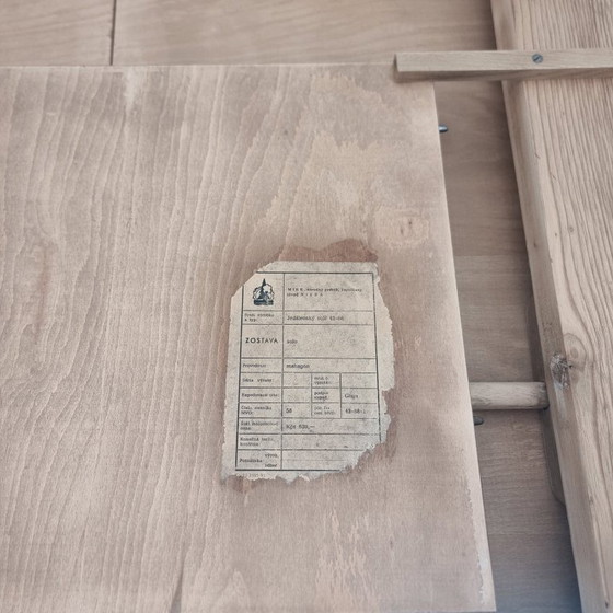 Vintage beukenhouten tafel, jaren 70 – Eettafels, Wood (photo 6 of 10)