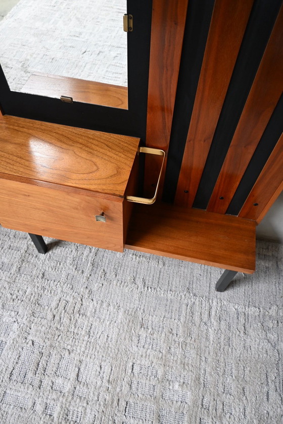 Guardaroba elegante anni '50, Armadi contenitori, Legno, Vetro, Marrone (foto 10 di 10)
