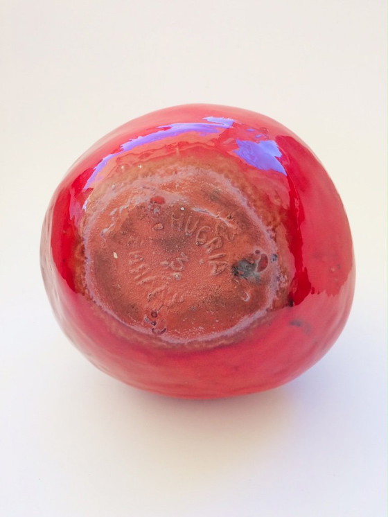 Image 1 of Belgian Art Pottery Spout Vase by Hugria Ceramics Perignem Studios 1960's