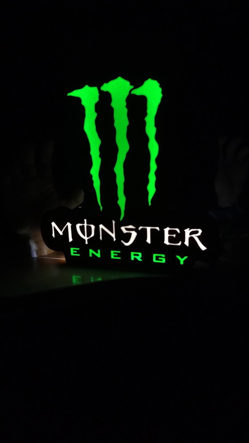 Lightbox, Lampada da Interno a Tema Monster Energy