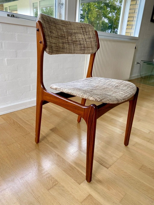 Sedia da pranzo Erik Buch in palissandro – eetkamerstoelen, Wood