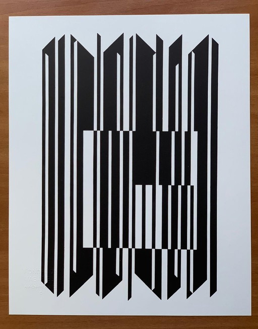 Victor Vasarely - Tirage Op Art "Leyre-II" (1973) - Editions du Griffon