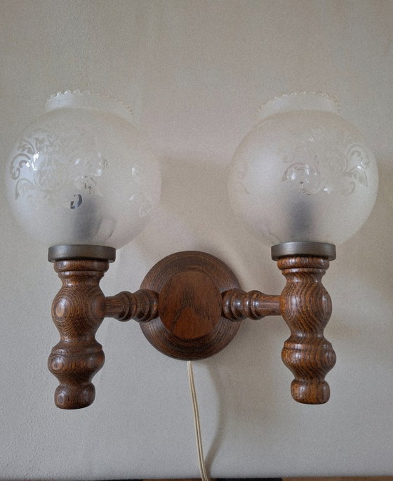 Image 1 of vintage double wall lamp