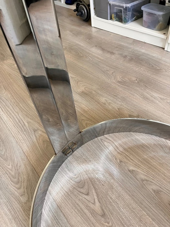 Chrome table with smoked tabletop – Dining tables, Glass, Metal (photo 5 of 8)