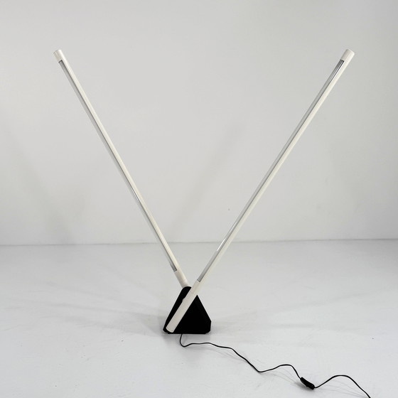 Image 1 of Lámpara de pie Sistema Flu blanca de Rodolfo Bonetto para Luci Italia, años 80