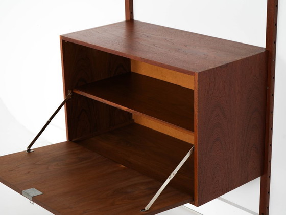 Image 1 of Teakhouten wandrek, Deens design, jaren 60, gemaakt in Denemarken.