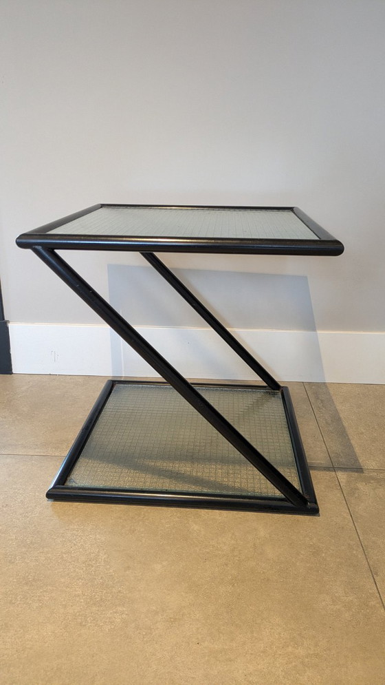 Harvink set, Z lounge tables with serving trolley, Side tables, Glass, Metal, Black (photo 8 of 18)
