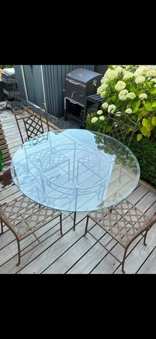 Outdoor Furniture Set, Patio Set – tuinsets, Glass, Iron