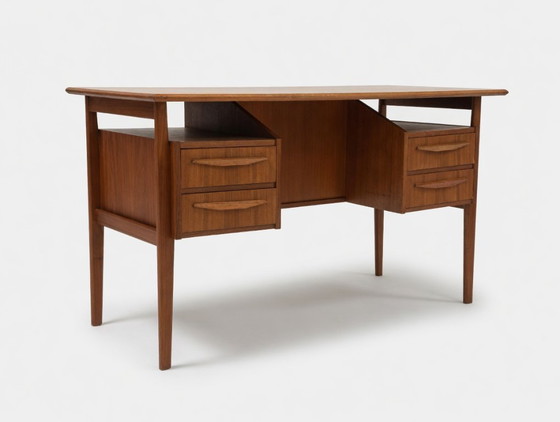 Image 1 of Teak Desk By Gunner Nielsen For Tibergaard, 1960s.