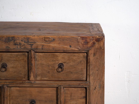 Mobile antico a cassetti multipli in legno di pino – Cina, circa 1930 – Cassettiere, Iron (photo 40 of 40)