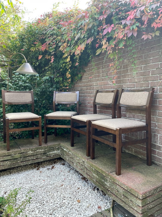 Set di sedie da pranzo vintage stile Pastoe – Legno, Lana (photo 2 of 15)