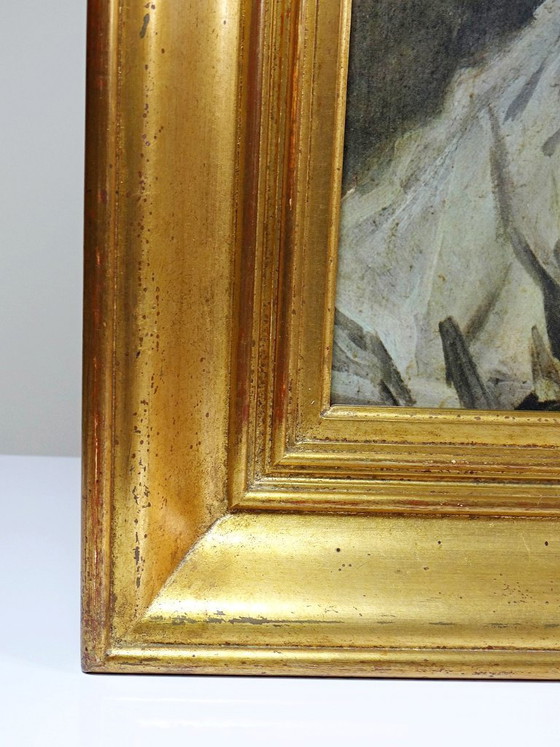 Image 1 of Large framed portrait reproduction "La Bohémienne" by Hals, by S.P.A.D.E.M