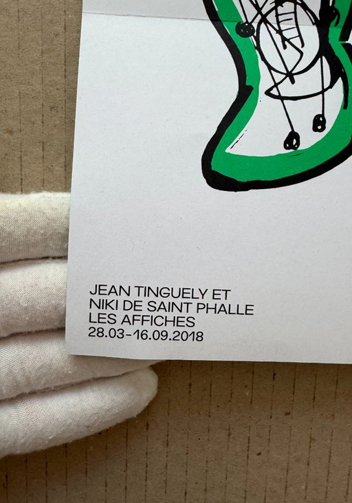 Niki de Saint Phalle, Niki Stabilisée Par Jean Tinguely, originele tentoonstellingsposter, 2018 – Paper (photo 2 of 7)