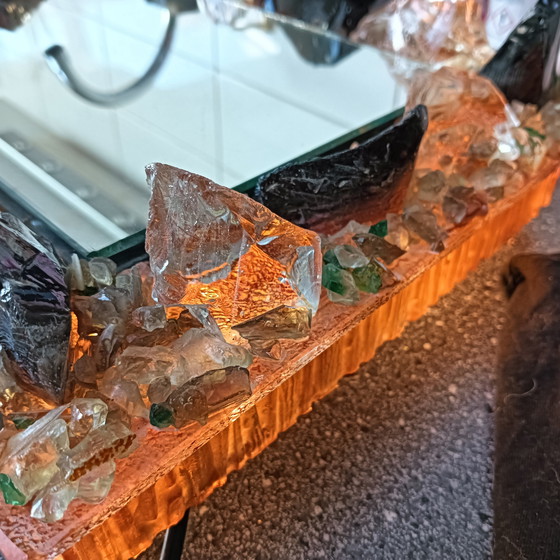 Image 1 of Lampada da parete Cosack Leuchten in vetro cristallo-bronzo