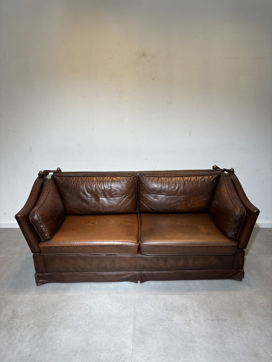 Image 1 of Canapé Castle cuir cognac