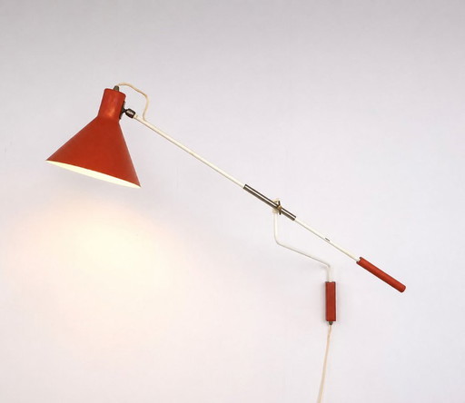Vintage Anvia 7056 balance wandlamp – J.J.M. Hoogervorst – wandlampen, Metal (photo 2 of 12)