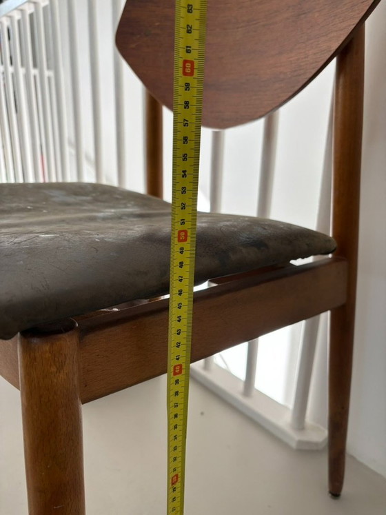 Vintage 1960s Mid-Century Modern Dining Chair – Teak & Beech – Butterfly Back – Wood (photo 5 of 5)