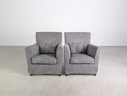 Original 2-piece set Marac Morgana armchairs, Italian design