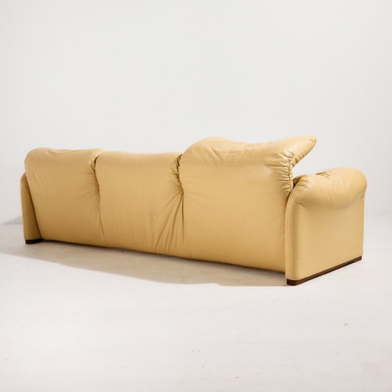 Image 1 of MK11585 Juego de cuero Maralunga de Vico Magistretti para Cassina. Juego de 3