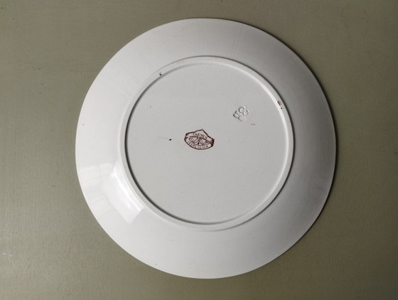 Image 1 of 7 platos llanos de loza Sarreguemines U&C "Carmen"